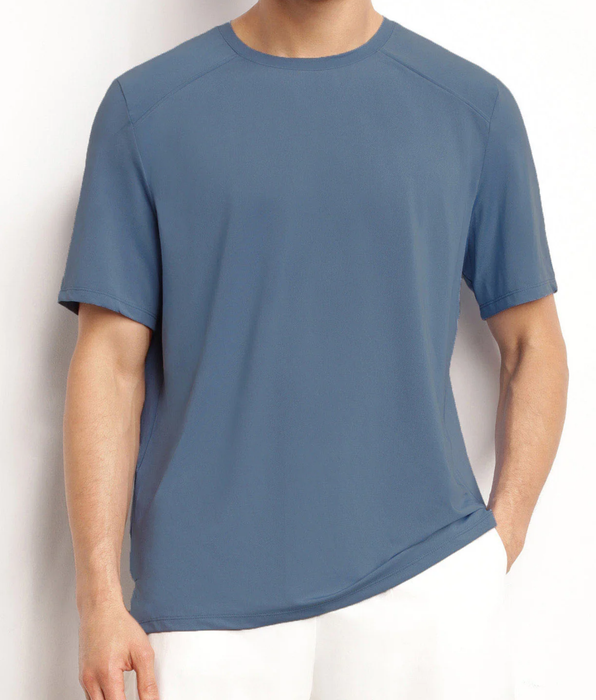 DIM Heren ademend sport T-shirt Blue Jean DIM Move