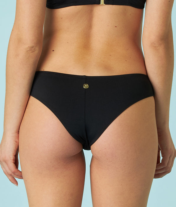 DIM Bas de maillot de bain brésilien Essential Micro en microfibre noir