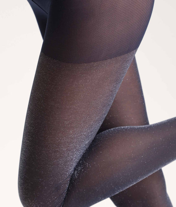 DIM Collant semi-opaque brillant marine Dim Style
