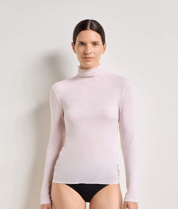 DIM T-shirt col rond rose doux Thermal Light