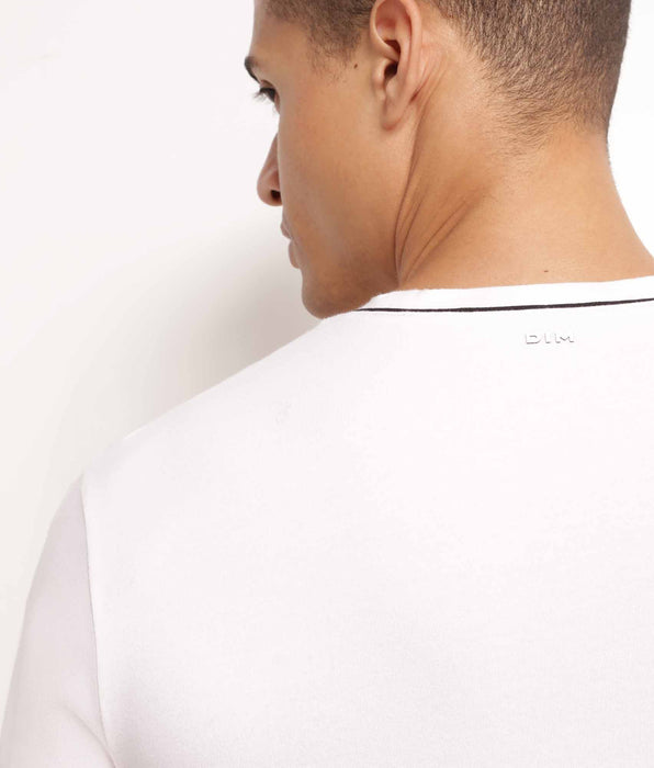 DIM Heren thermoregulerend jersey sport T-shirt Ecru DIM Move