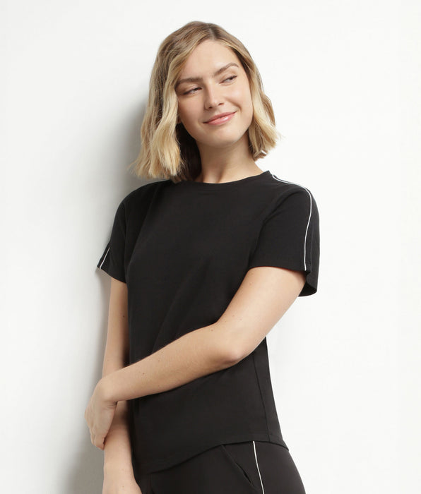 DIM Dames sport T-shirt in thermoregulerende jersey Zwart DIM Move