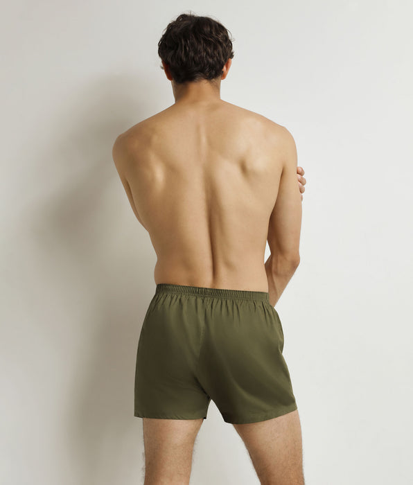 DIM Heren tennisshort groen Katoen Stretch