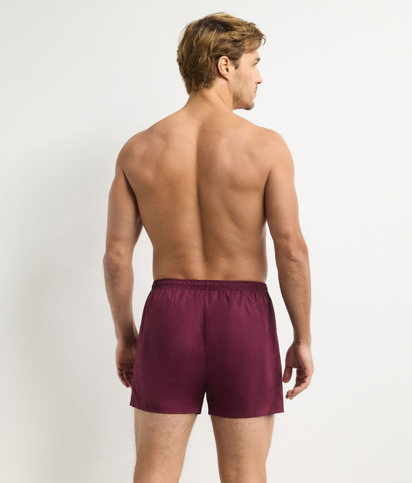 DIM Lot de 2 caleçons homme Bleu rayé Rouge Coton Stretch