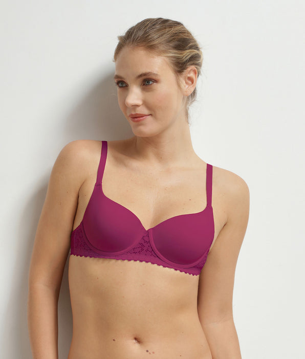 DIM Soutien-gorge corbeille à armatures en microfibre Fruits des Bois Daily Dentelle