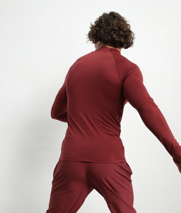 DIM Heren sport tops met hoge kraag in Bordeaux microvezel DIM Move