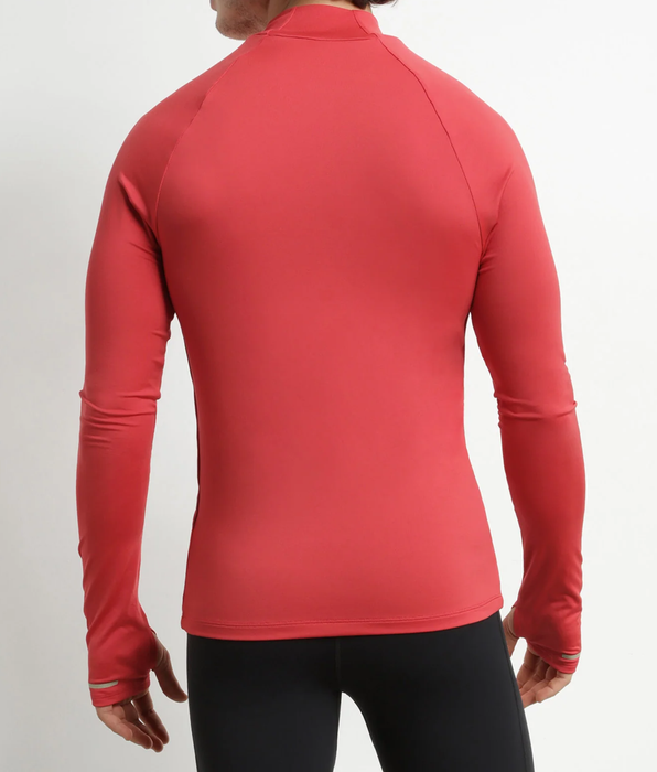 DIM Heren sport tops met hoge kraag in microvezel DIM Move Rood