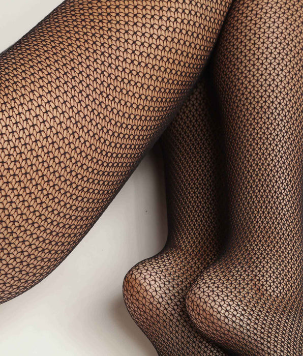 DIM Dames panty's van geometrisch kant Zwart DIM Style