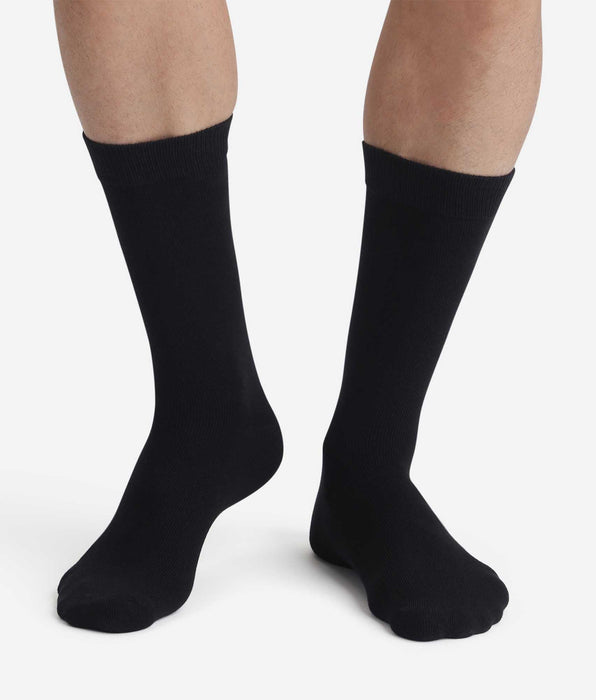 DIM Lot de 2 paires de chaussettes noires homme Thermo