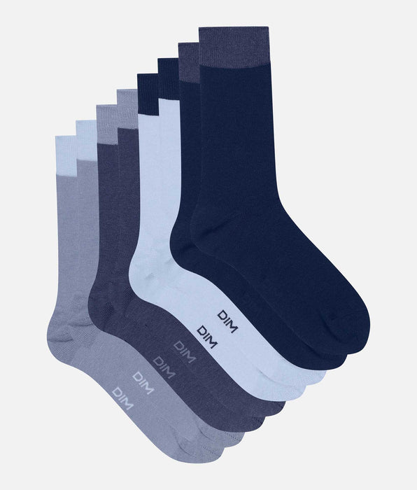 DIM Set van 4 paar herensokken Blauw EcoDim Mode