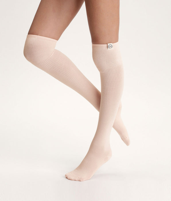 DIM Chaussettes hautes femme Rose Dim x Ines de La Fressange