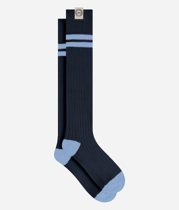 DIM Chaussettes hautes coton navy blue DIM x Ines de la Fressange