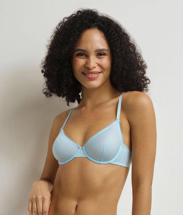 DIM Soutien-gorge corbeille Bleu Dim x Ines de La Fressange