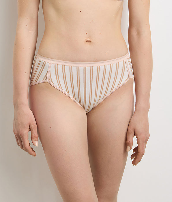DIM Set van 3 shorty's met decoratieve elastische band in bloemblauw van Dim x Ines de la Fressange