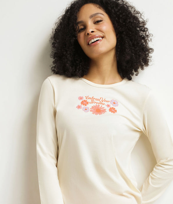 DIM Ensemble pyjama pantalon femme Beige Don’t Disturb