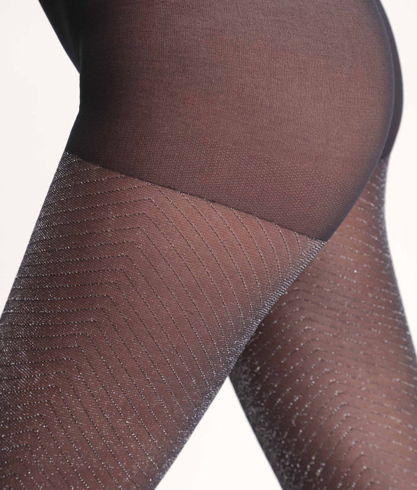 DIM Collant noir Shiny à paillettes Dim Style