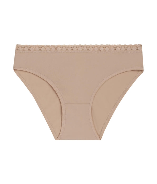 DIM Culotte fille en microfibre et dentelle Nude Daily