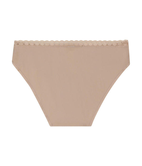 DIM Culotte fille en microfibre et dentelle Nude Daily
