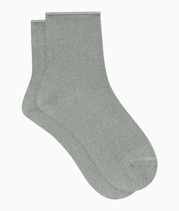 DIM Chaussettes femme en lurex Kaki Dim Mode