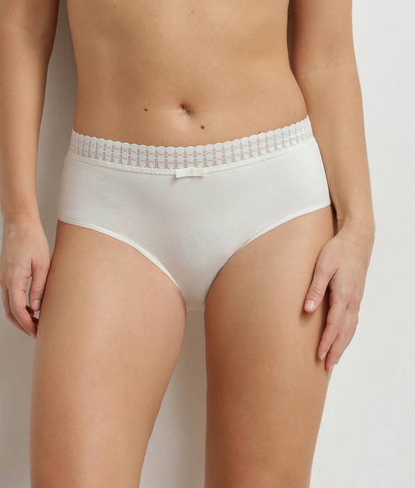 DIM Daily Coton Ivory katoenen onderbroek voor dames