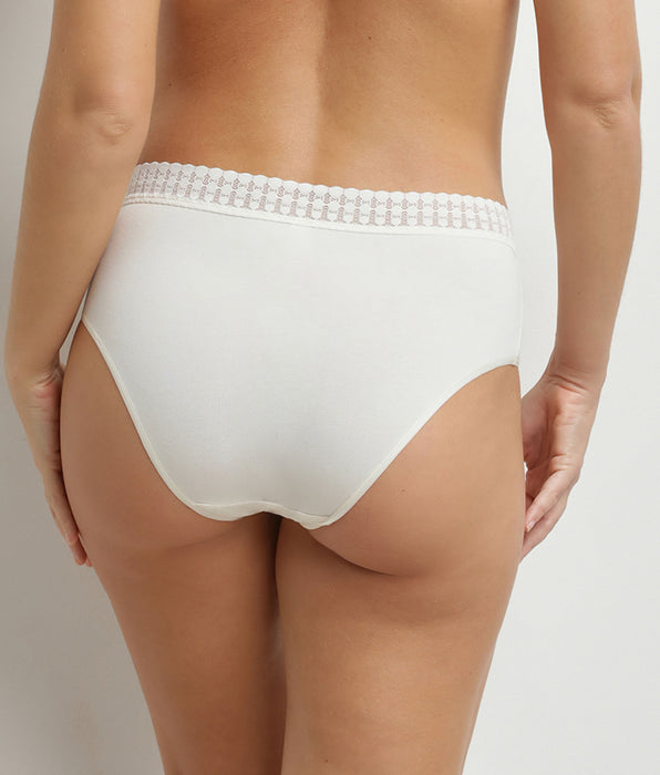DIM Daily Coton Ivory katoenen onderbroek voor dames