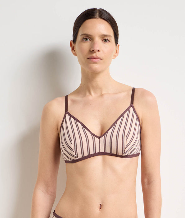 DIM Soutien-gorge sans armatures brun rose Dim x Ines de la Fressange