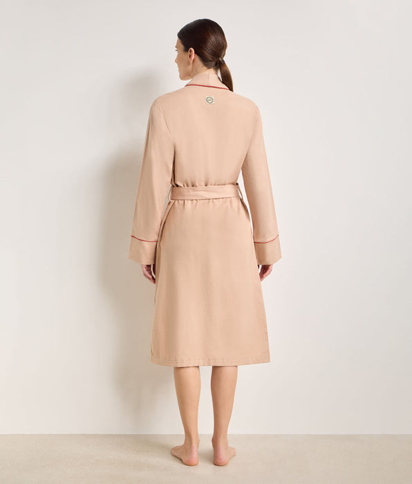 DIM Peignoir flanelle soie beige DIM x Ines de la Fressange