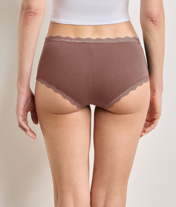 DIM Lot de 2 shortys cendre Daily Coton Dentelle