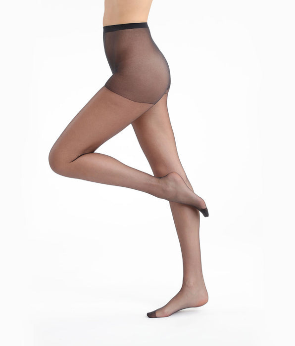 DIM Mes Essentiels zwarte transparante panty's van DIM 15D
