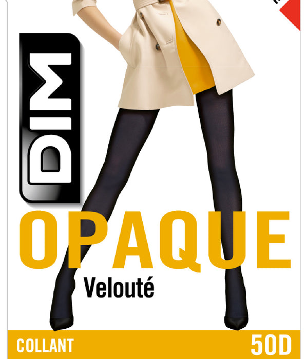 DIM Collant chocolat opaque velouté Style 50D