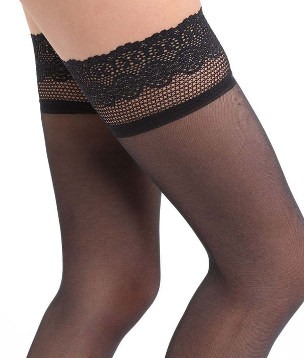 DIM DIM Up zwart Nude Sensation half dekkend 25D