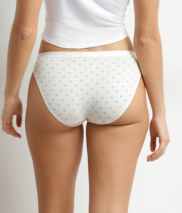 DIM Lot de 5 slips femme coton stretch motif marin Les Pockets