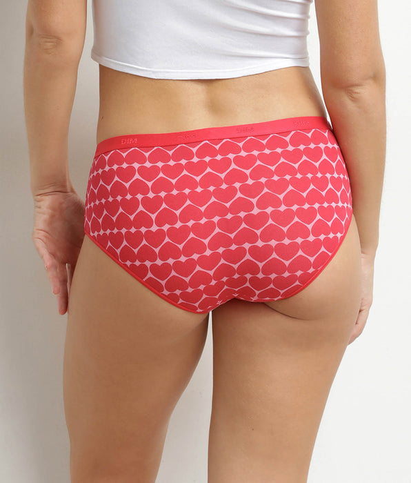 DIM Les Pockets 5-pack stretch katoenen boxershorts met hartjesmotief