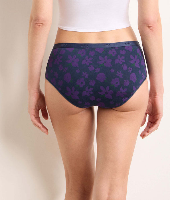 DIM Lot de 5 shortys éclat floral Les Pockets Coton