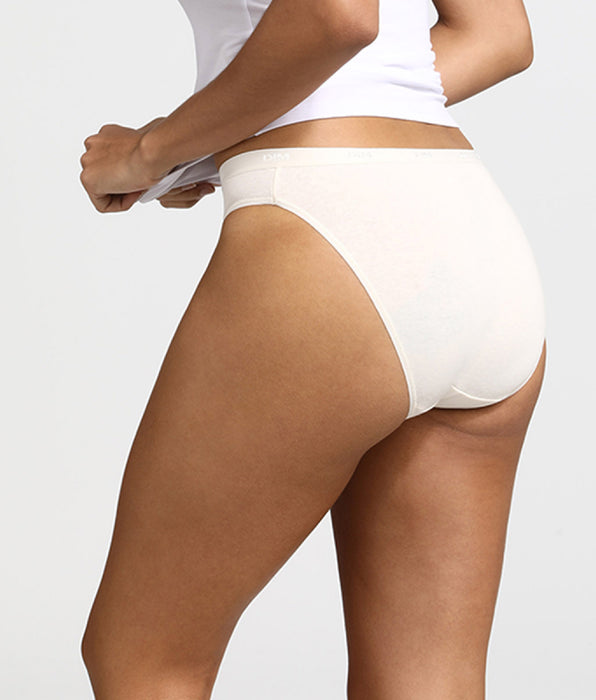 DIM Set van 3 Les Pockets katoenen slip roze/parelmoer