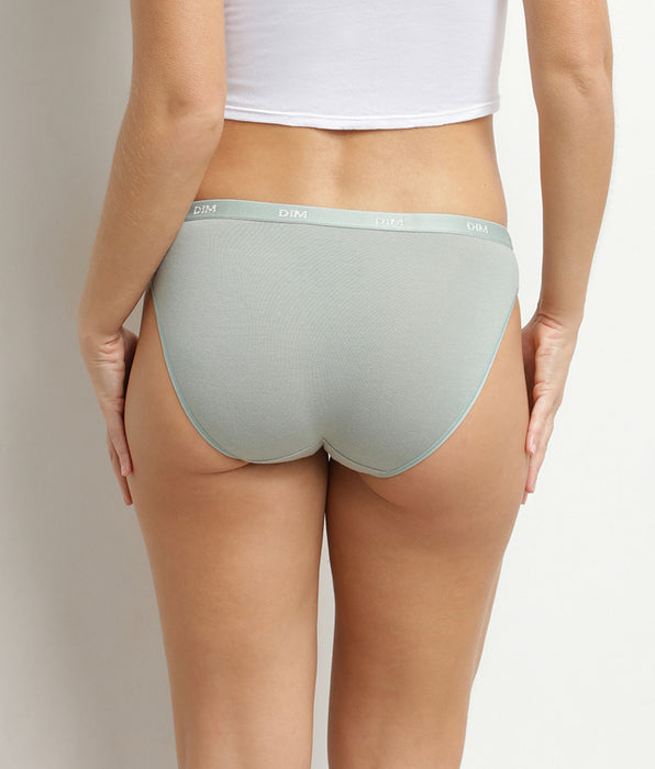 DIM Lot de 5 slips femme coton stretch terracotta Les Pockets Ecodim