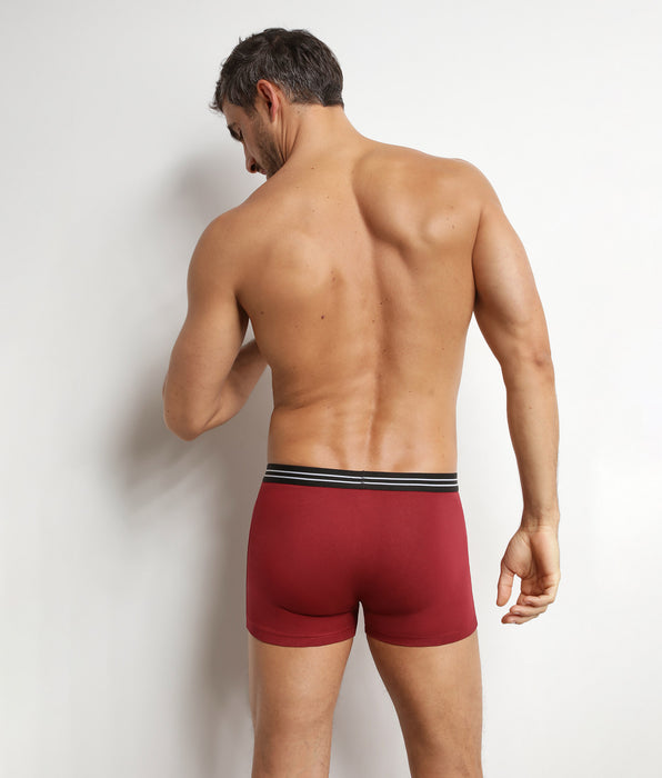 DIM Set van 2 stretch katoenen herenboxers Rood EcoDim