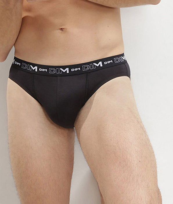 DIM Set van 2 Heren Zwart Cotton Stretch Slips
