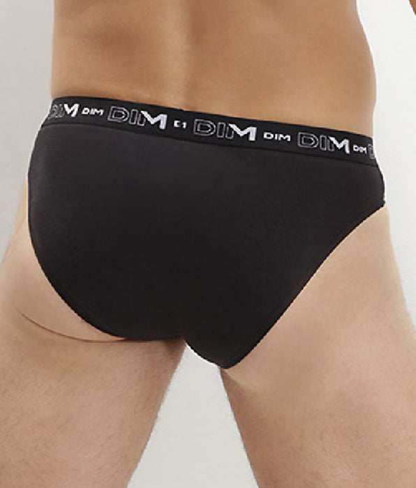 DIM Set van 2 Heren Zwart Cotton Stretch Slips