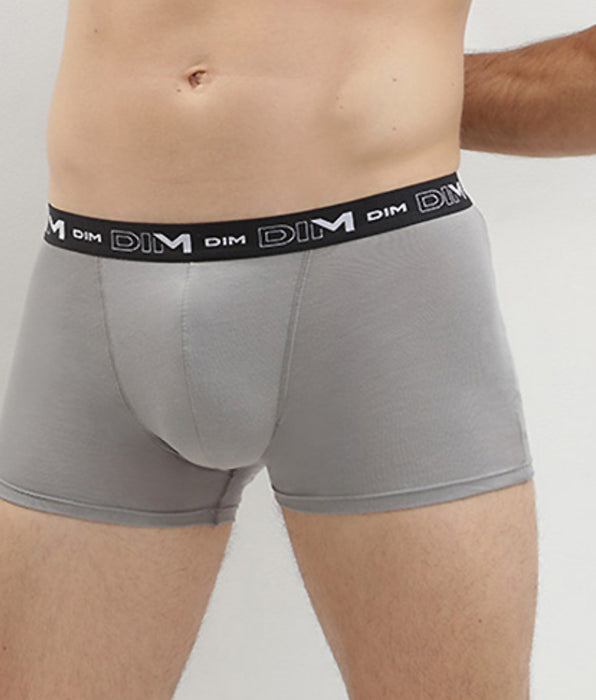 DIM Set van 3 zwarte, grijze en witte stretch katoenen boxershorts voor Heren