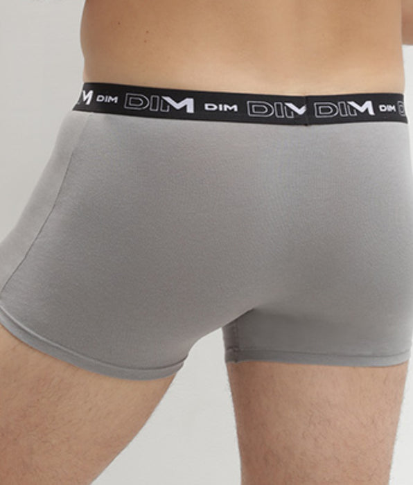 DIM Set van 3 zwarte, grijze en witte stretch katoenen boxershorts voor Heren