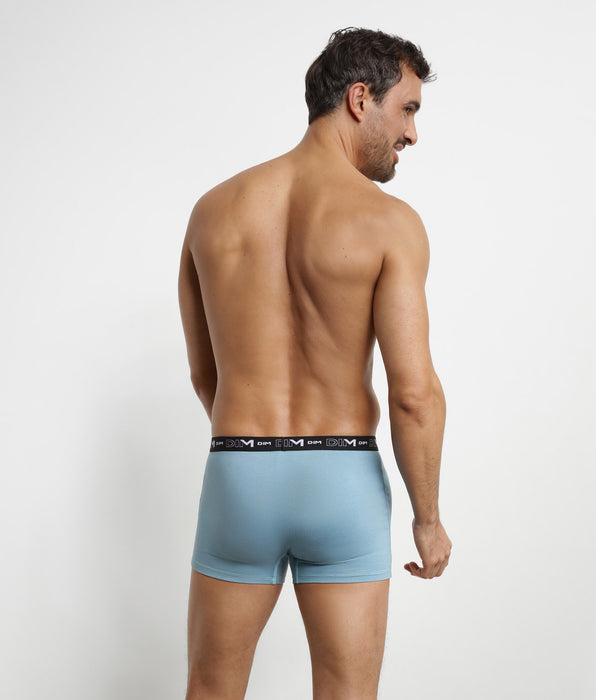 DIM Tijdloze Heren Hemelblauwe Dim Katoen Stretch Boxerset van 3