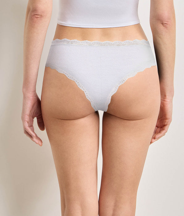 DIM Lot de 2 culottes gris cendre Daily Coton Dentelle