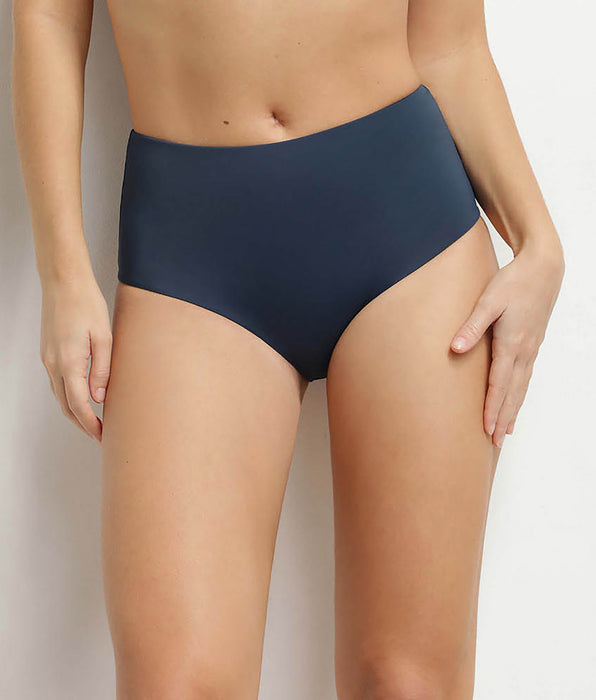 DIM Bas de maillot de bain taille haute Bleu Dim Swimwear Silhouette