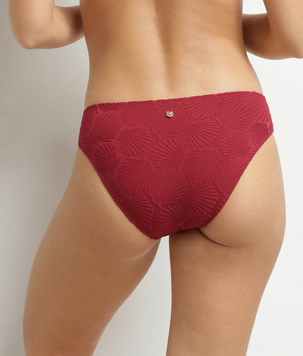 DIM Dim Swimwear midi bikinibroekje met schelpmotief