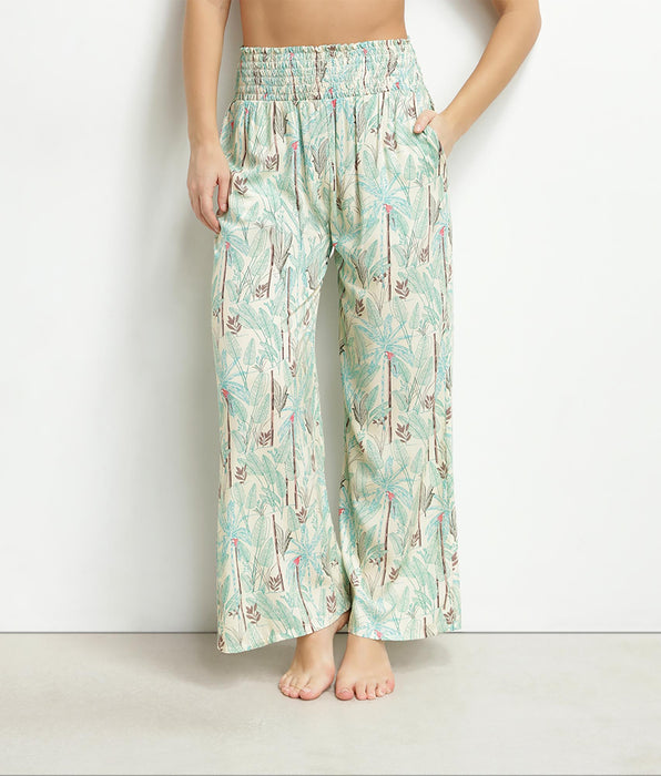 DIM Dim strandbroek met palmboommotief voor dames