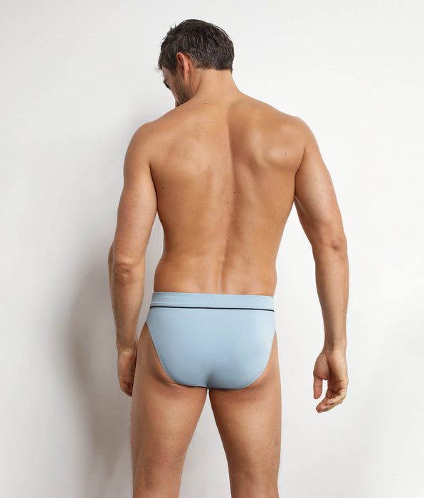 DIM Slip homme en coton modal Bleu Azur Dim Gentleman