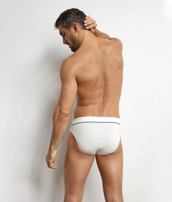 DIM Slip homme en coton modal Blanc Écru Dim Gentleman