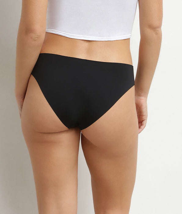 DIM Culotte femme invisible en microfibre Noir Dim