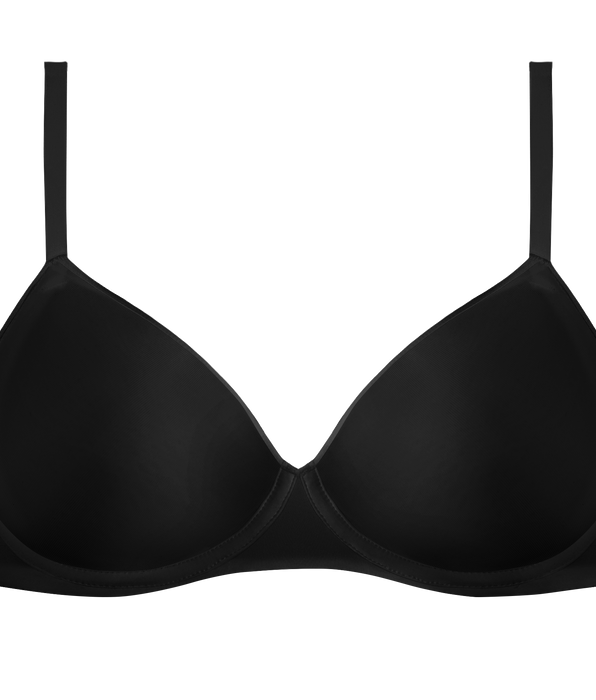 DIM Soutien-gorge triangle sans armature en microfibre Noir Dim Invisible